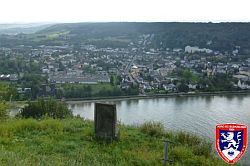 Oldtimerfreunde Zülpich - Herbstausfahrt 2014 : Blick auf den linksrheinischen Teil der Brücke von Remagen