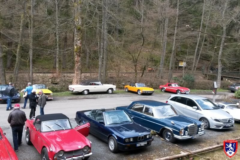 Oldtimerfreunde Zülpich - Saisoneröffnung 2016 - 12 Autos unterwegs in der Eifel